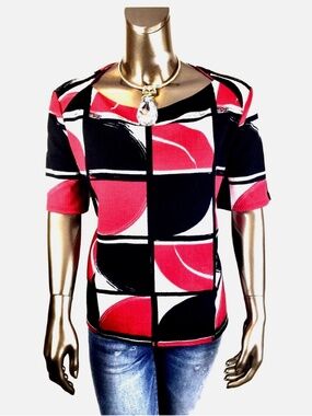 * NWT CLOSING- SALE CHICO'S $69 BOAT-NECK ELBOW-SLV LOOSE TOP SIZE 3 ( XL )